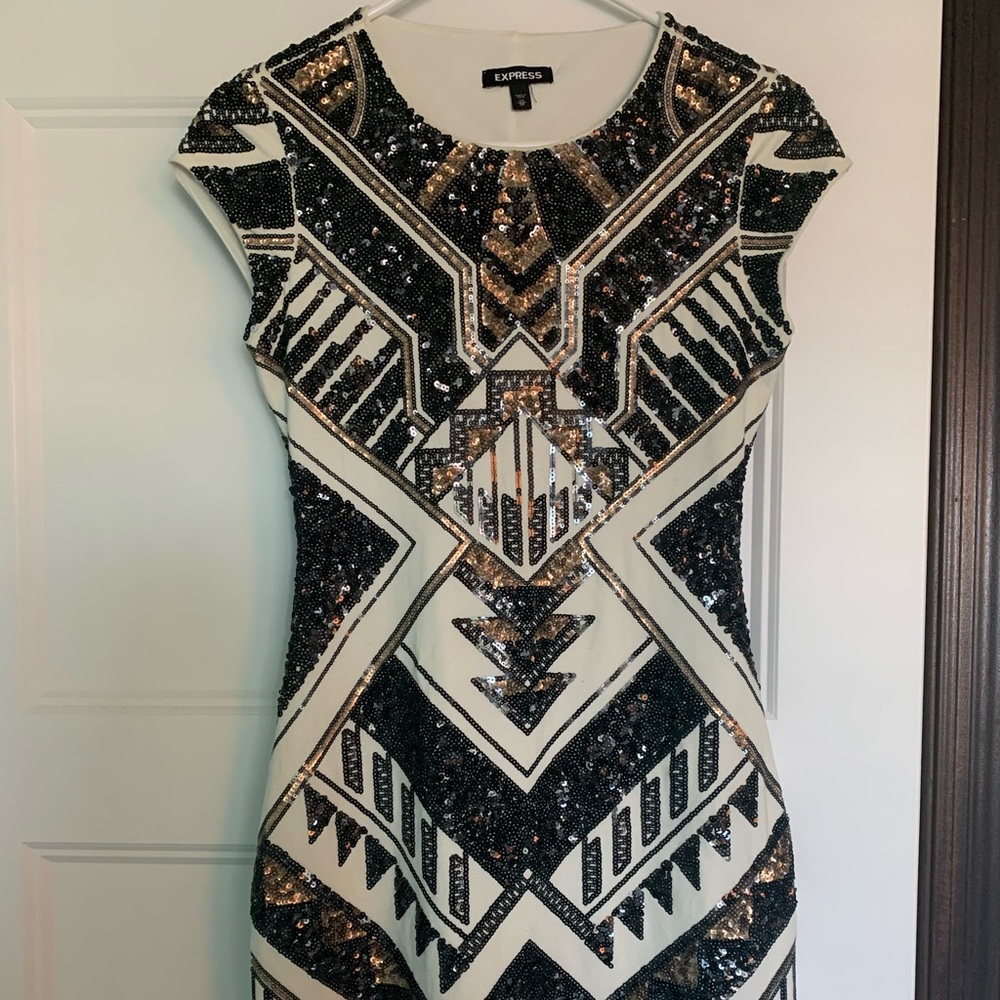 Express Sequin Mini Dress - image 3